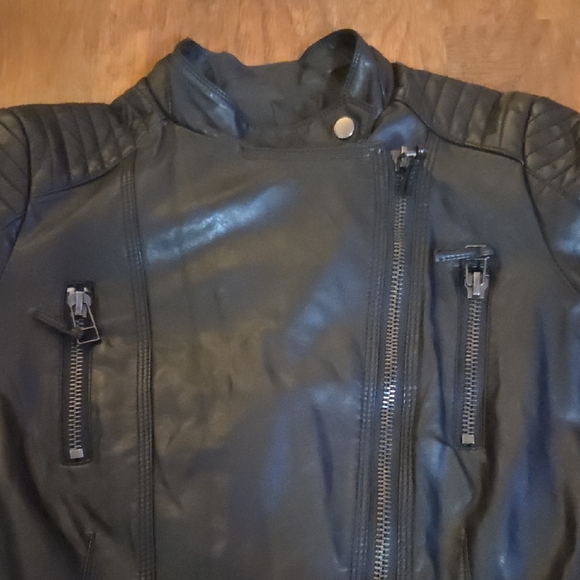 IRON MAIDEN Upcycled FAUX LEATHER Jacket - Picture 7 of 11